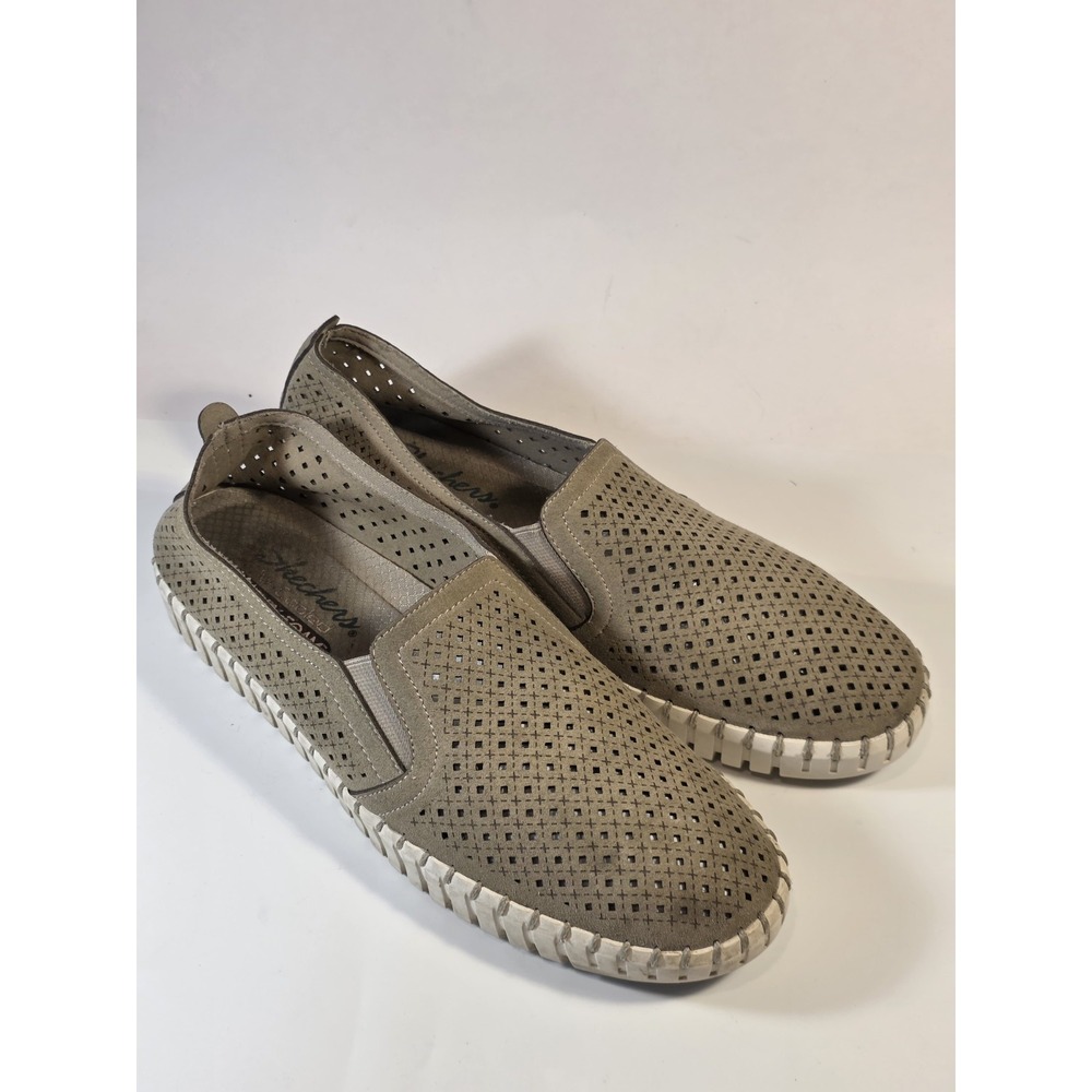 Skechers Womens Size 8 Active Avenue A La Mode Air Cooled Memory Foam Taupe Shoe